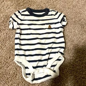 Baby boy striped onesie
